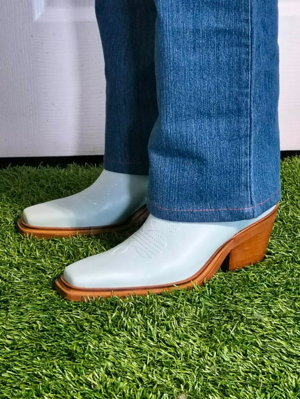 Baby Blue Western Boots
